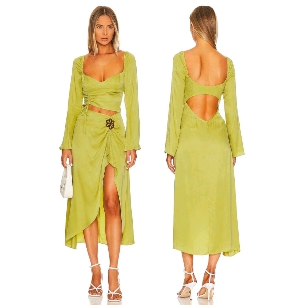 For Love & Lemons NWTs Allie Cutout Midi Dress